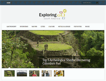Tablet Screenshot of exploringsouthamerica.com